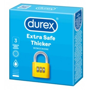 Durex Extra Safe (dėžutė 3vnt.) prezervatyvai