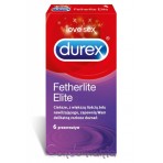Durex Fetherlite Elite (dėžutė 6 vnt.) prezervatyvai