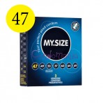 MySize 47 dydžio prezervatyvai (vienetais)