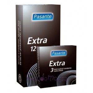 Pasante Extra - ExtraSafe (12vnt. dėžutė) prezervatyvai