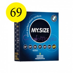 MySize 69 dydžio prezervatyvai (vienetais)