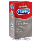 Durex Feel Ultra Thin (dėžutė 10 vnt.)  prezervatyvai