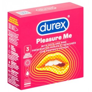 Durex Pleasure Me / Pleasuremax (dėžutė 3 vnt.) prezervatyvai